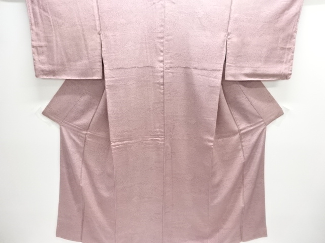 未使用品　屋敷に草花模様江戸小紋着物